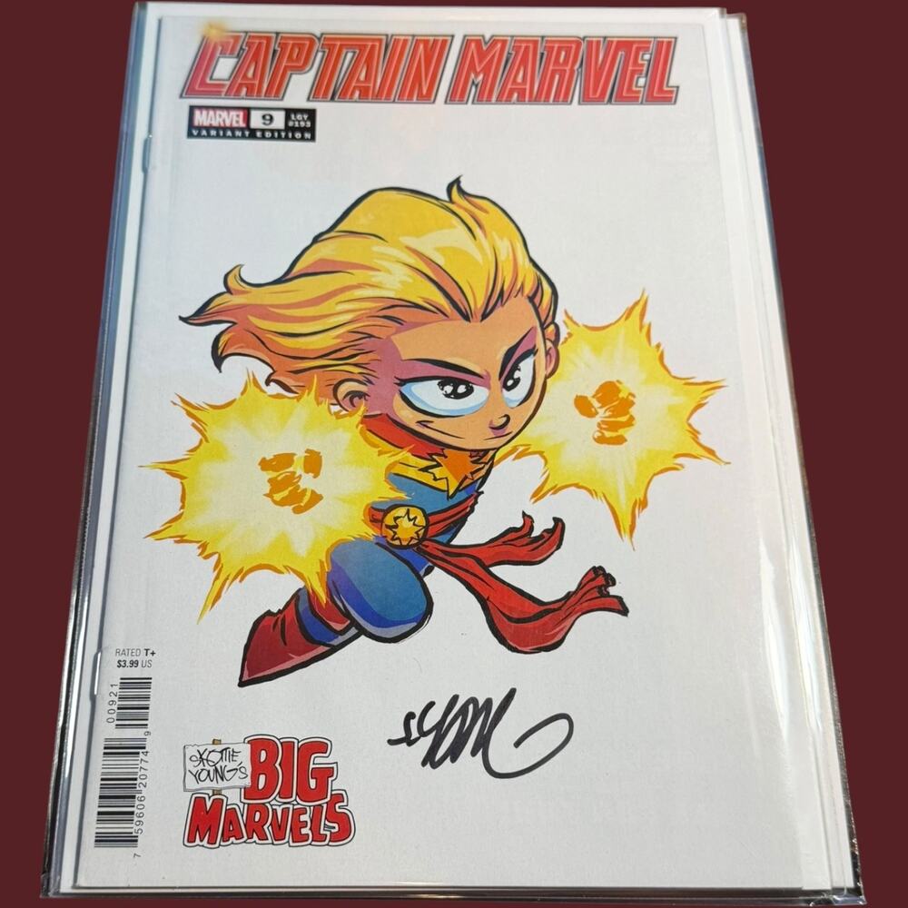 Captain Marvel #9 Skottie Young Signed Variant Edition Marvel Comics